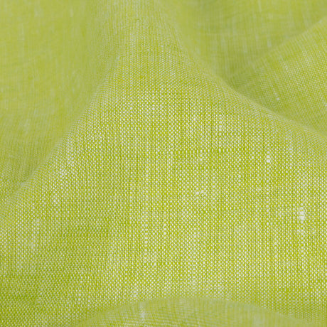 Lightweight Linen Chambray - Heathered Lime Green - Minerva Collection