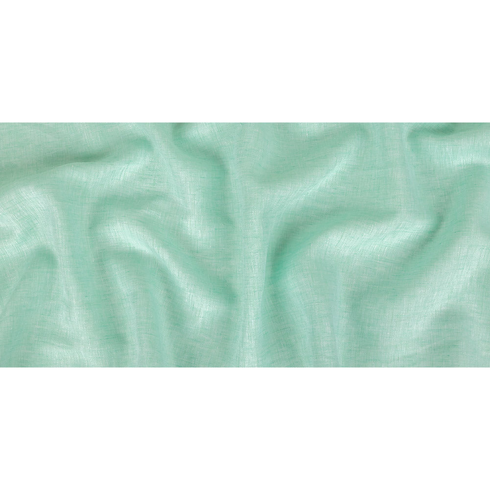 Lightweight Linen Chambray - Heathered Mint - Minerva Collection
