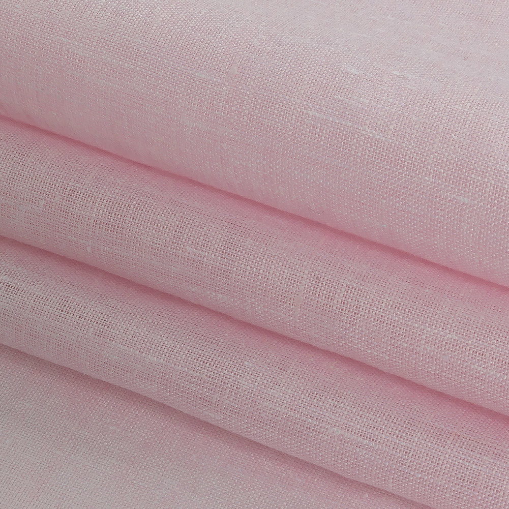Lightweight Linen Chambray - Heathered Pink Marshmallow - Minerva Collection
