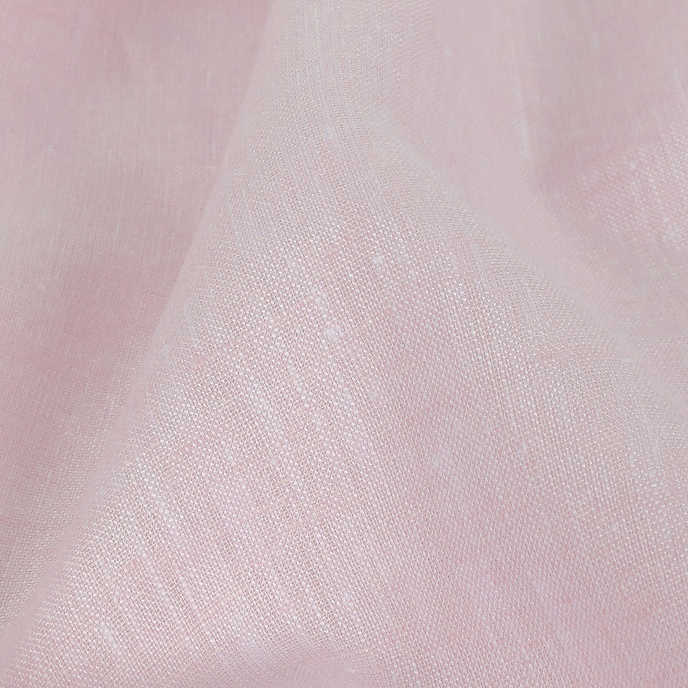 Lightweight Linen Chambray - Heathered Pink Marshmallow - Minerva Collection