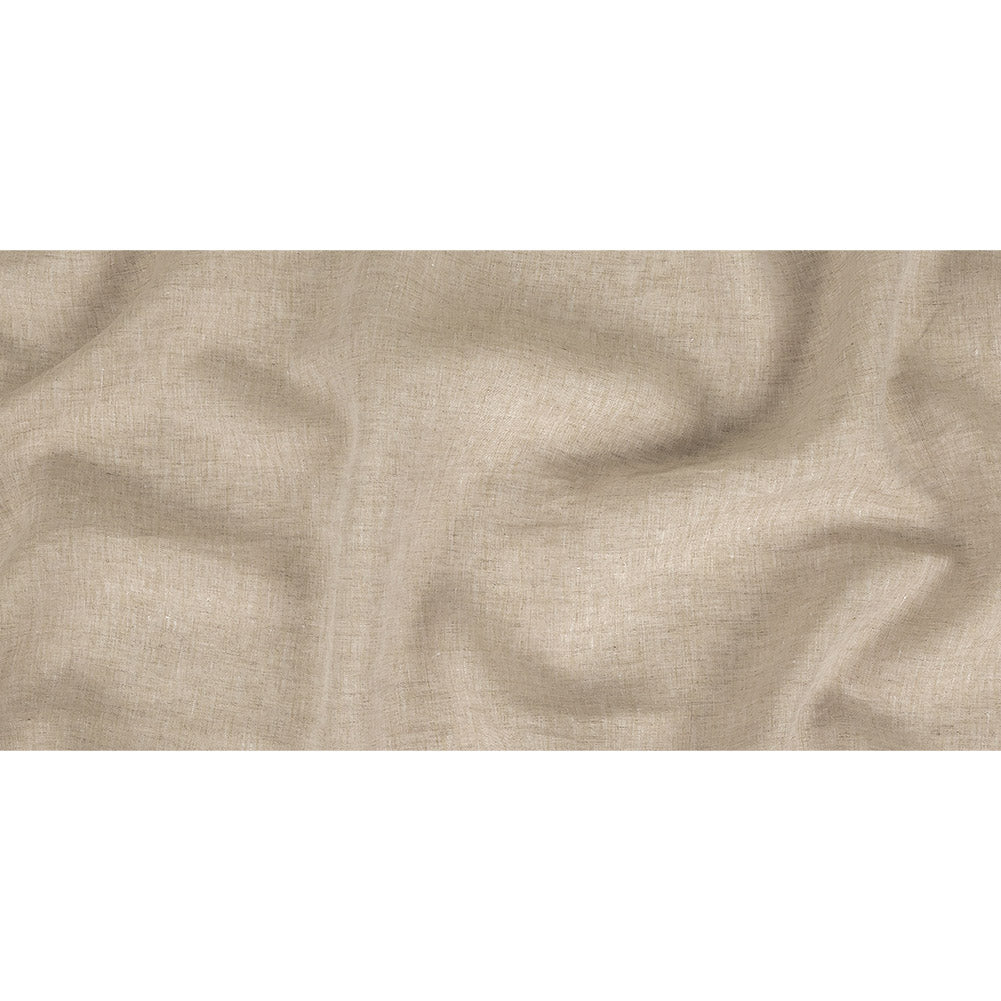 Lightweight Linen Chambray - Heathered Beige - Minerva Collection