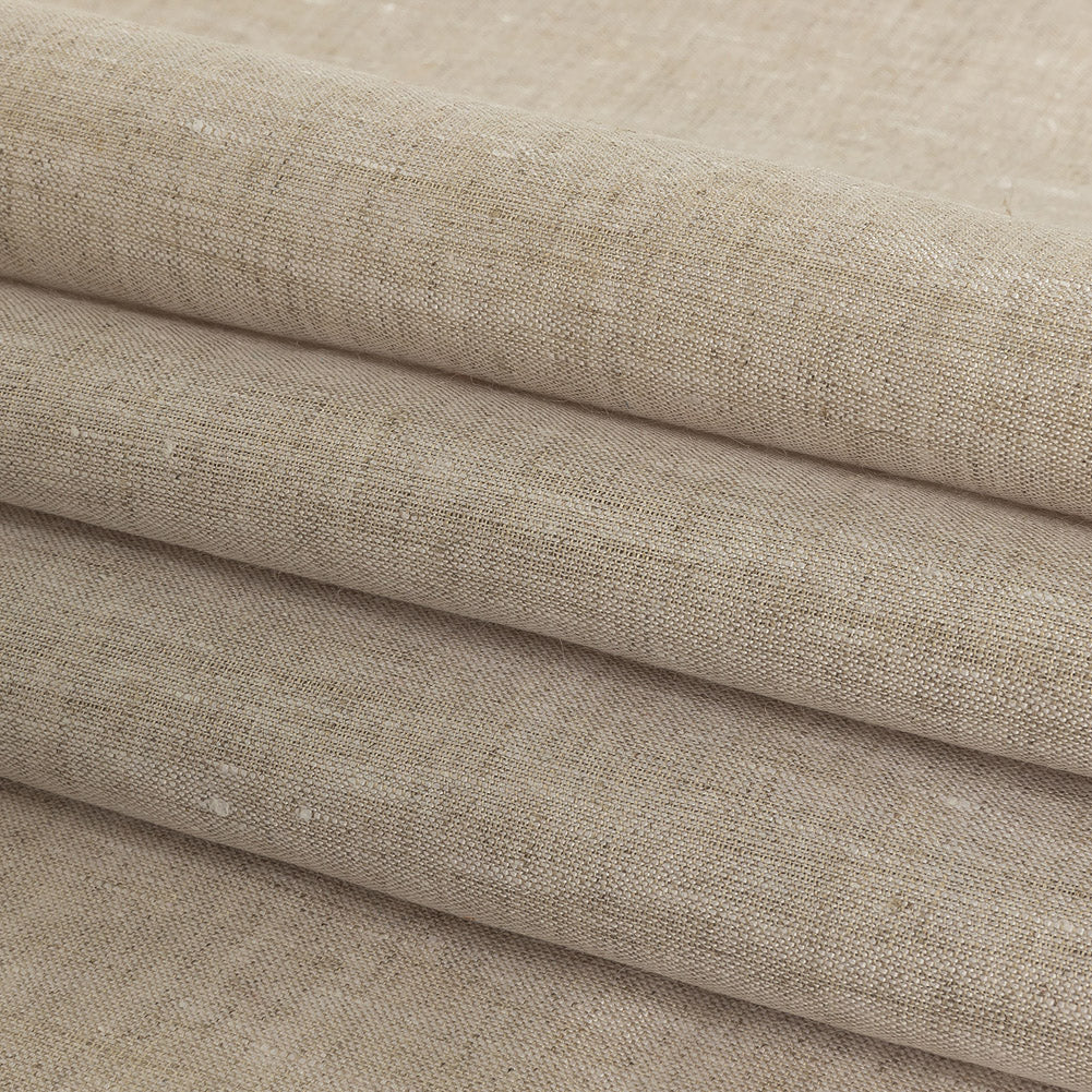 Lightweight Linen Chambray - Heathered Beige - Minerva Collection