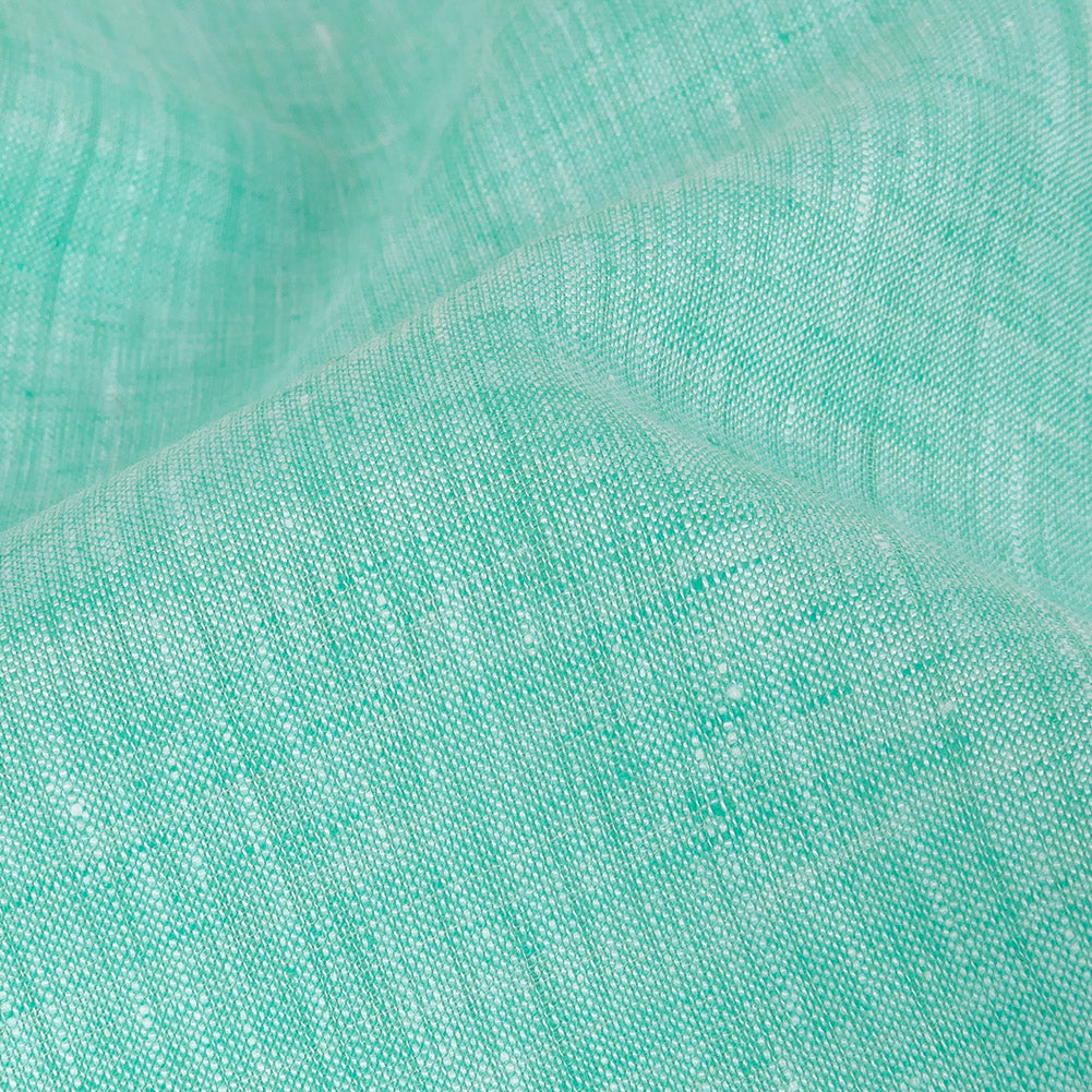 Lightweight Linen Chambray - Heathered Cascade - Minerva Collection