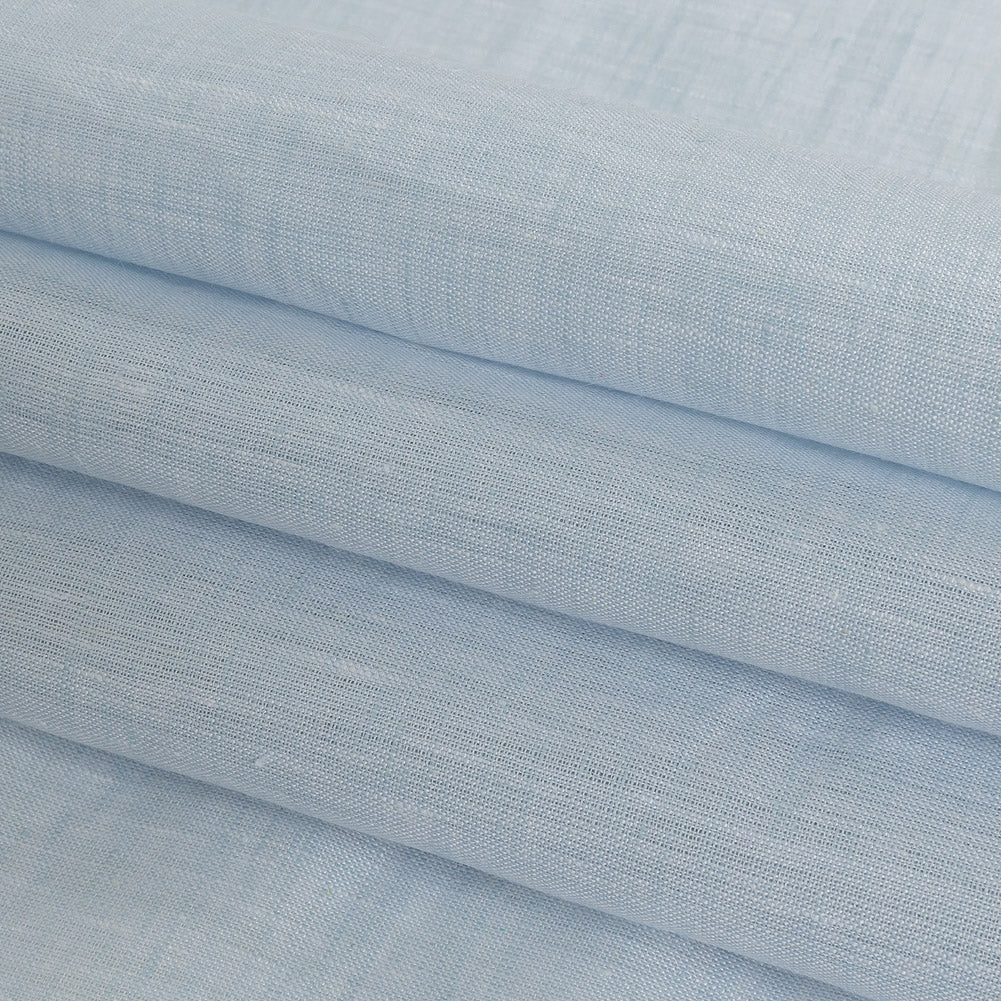 Lightweight Linen Chambray - Heathered Xenon Blue - Minerva Collection