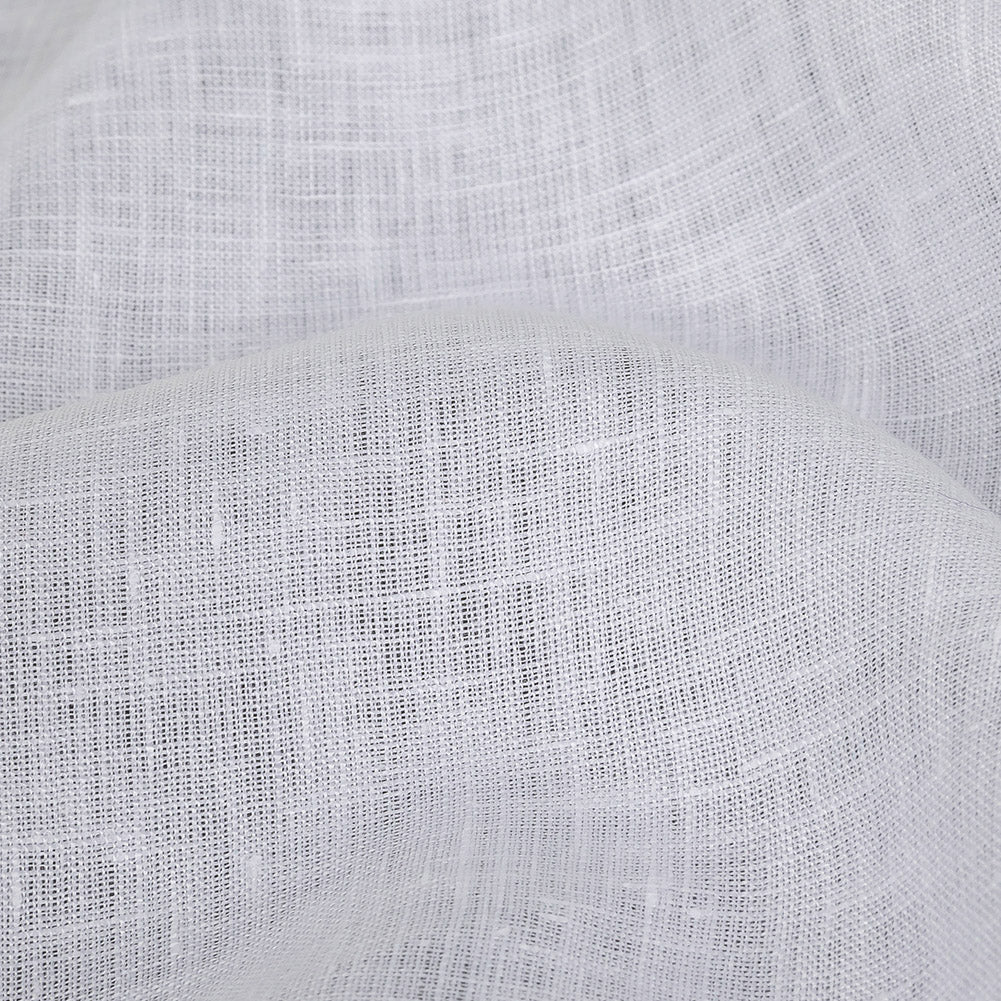 Lightweight Linen Chambray - White Alyssum - Minerva Collection