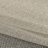 Tulle with Metallic Platinum Glitter - Off White - Platina Collection