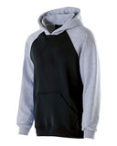 Youth Cotton/Poly Fleece Banner Hooded Sweatshirt