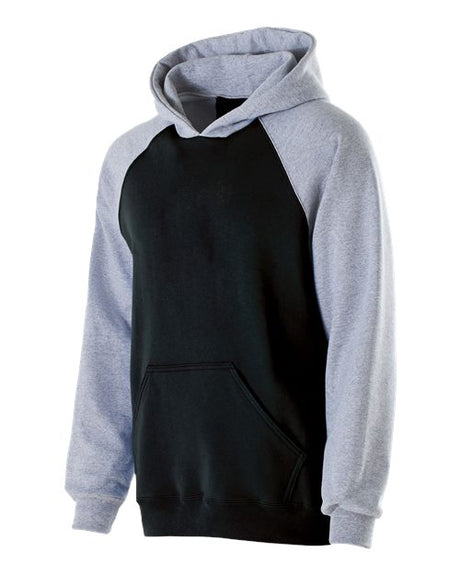 Youth Cotton/Poly Fleece Banner Hooded Sweatshirt