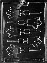 Small Ghost Lolly Chocolate Mold
