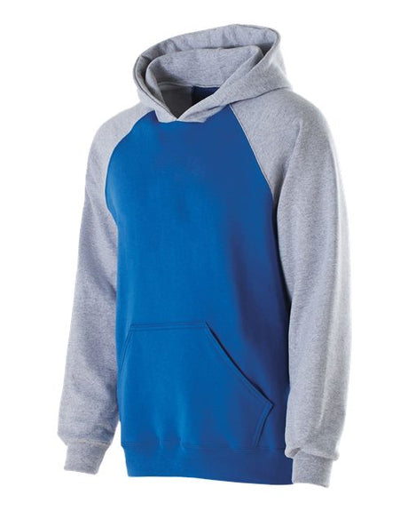 Youth Cotton/Poly Fleece Banner Hooded Sweatshirt