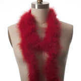 Red Marabou Turkey Feather Boa