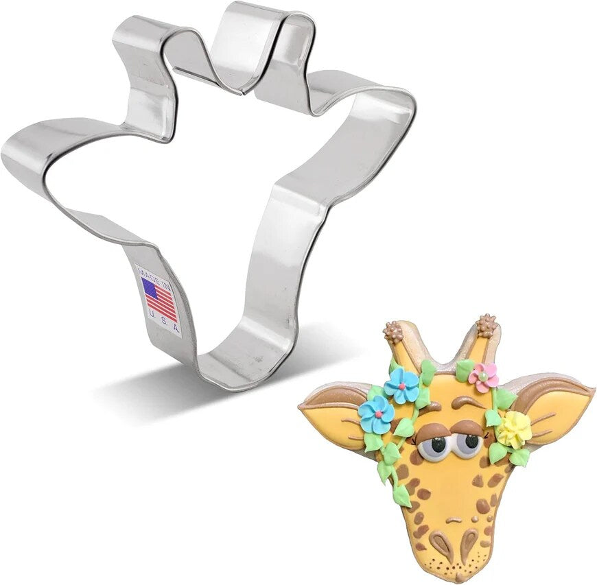 Ann Clark Giraffe Face Cookie Cutter, 4.25"