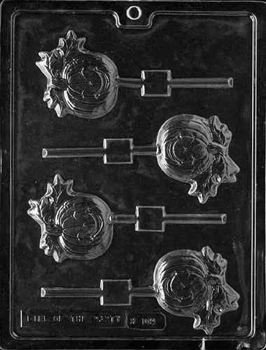 Pumpkin Lollipop Chocolate Mold - LPH109