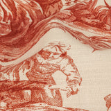 Victoria Amaryllis Toile Printed Cotton Canvas