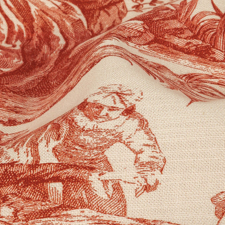 Victoria Amaryllis Toile Printed Cotton Canvas