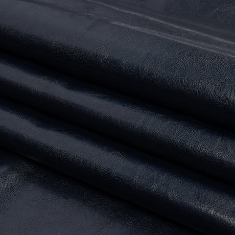 Navy Textured Faux Leather