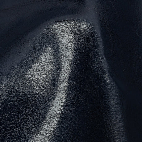 Navy Textured Faux Leather