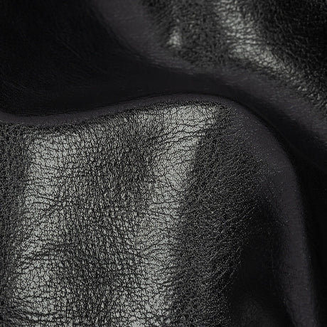 Black Textured Faux Leather
