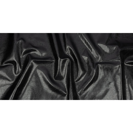Black Textured Faux Leather