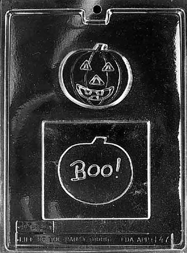 Pumpkin Greeting Card Chocolate Mold - LPH047