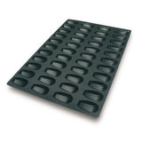 Silikomart Silicone Bakeware Madeleine 1.1 Oz, 3.07" x 1.77" x .7"H, 44/mold