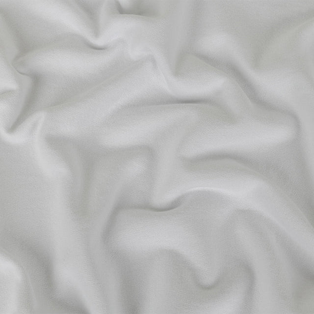 Cotton French Terry Knit - White - Elida Collection