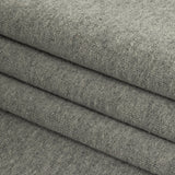 Cotton French Terry Knit - Heathered Gray and Lily White - Elida Collection