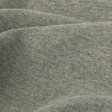 Cotton French Terry Knit - Heathered Gray and Lily White - Elida Collection