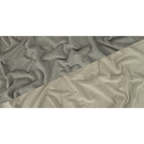 Cotton French Terry Knit - Heathered Gray and Lily White - Elida Collection