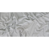 Cotton French Terry Knit - Heathered Light Gray and White - Elida Collection