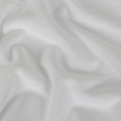Cotton Fleece Backed Jersey - White - Leida Collection