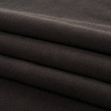 Cotton Fleece Backed Jersey - Black - Leida Collection