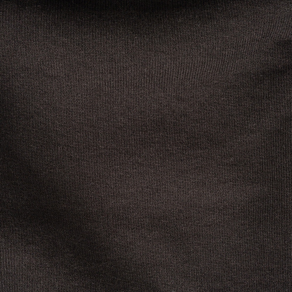 Cotton Fleece Backed Jersey - Black - Leida Collection