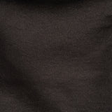 Cotton Fleece Backed Jersey - Black - Leida Collection