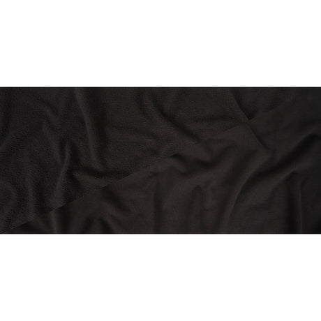 Cotton Fleece Backed Jersey - Black - Leida Collection