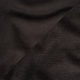 Cotton Fleece Backed Jersey - Black - Leida Collection