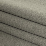 Cotton Fleece Backed Jersey - Heathered Gray and Ivory - Leida Collection