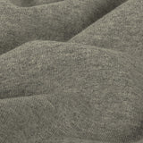 Cotton Fleece Backed Jersey - Heathered Gray and Ivory - Leida Collection
