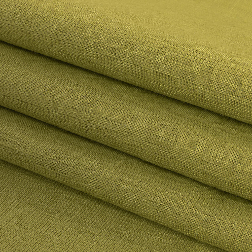 Medium Weight Linen Woven - Lime - Grasmere Collection
