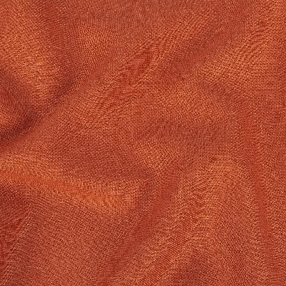 Medium Weight Linen Woven - Ginger - Grasmere Collection