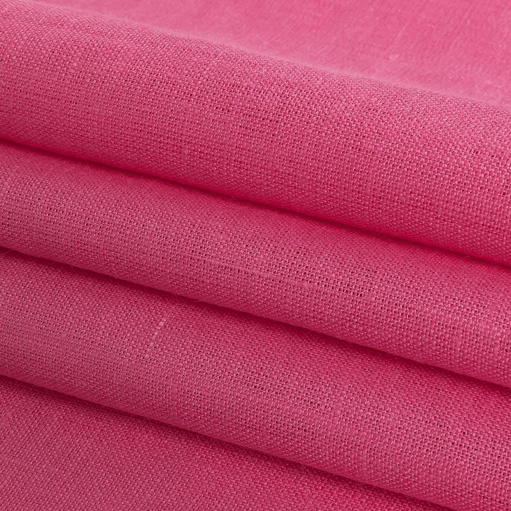 Medium Weight Linen Woven - Pink - Grasmere Collection