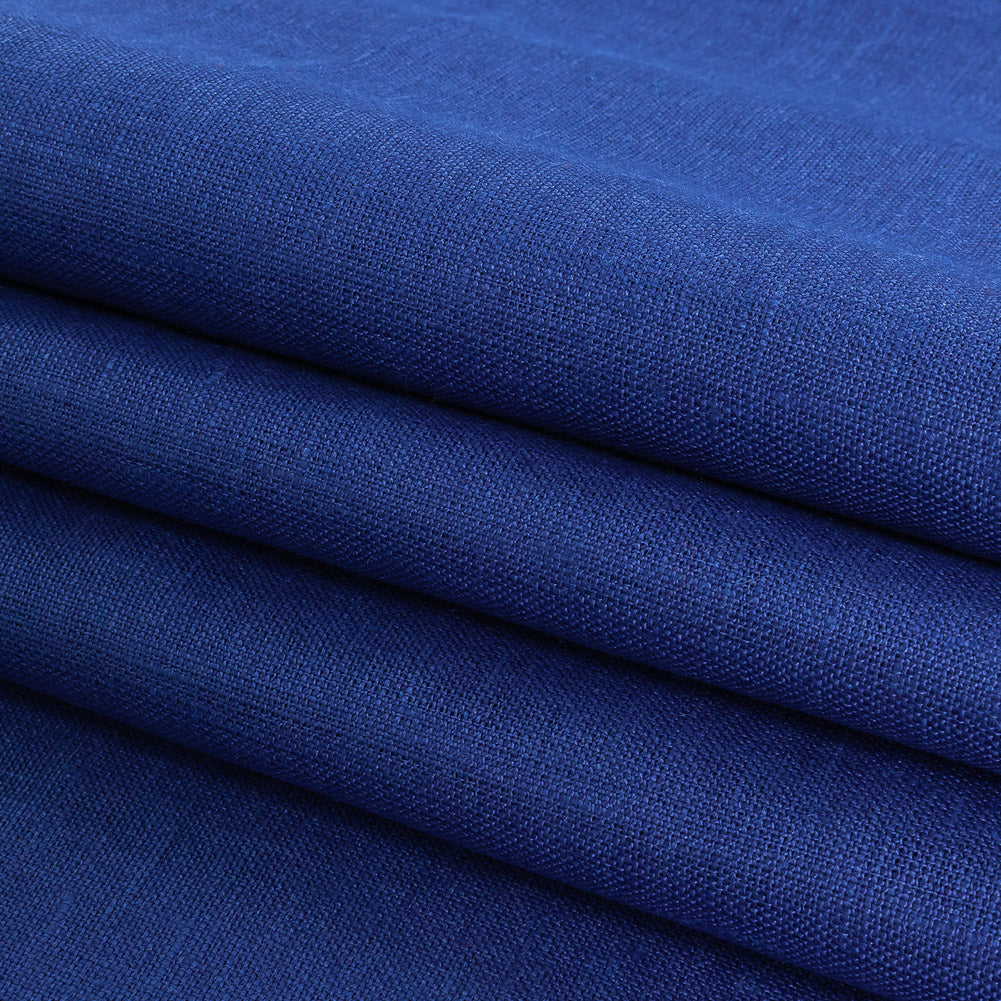 Medium Weight Linen Woven - Deep Ultramarine - Grasmere Collection