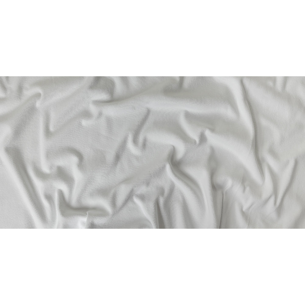 Cotton Tubular 1x1 Rib Knit - White - Delia Collection