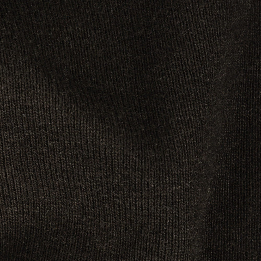 Cotton Tubular 1x1 Rib Knit - Black - Delia Collection
