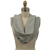 Cotton Tubular 1x1 Rib Knit - Heathered Gray - Delia Collection