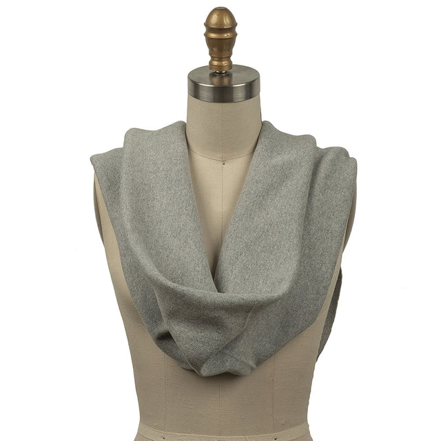 Cotton Tubular 1x1 Rib Knit - Heathered Gray - Delia Collection