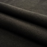 Cotton Tubular 2x2 Rib Knit - Black - Adile Collection