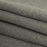 Cotton Tubular 2x2 Rib Knit - Heathered Gray - Adile Collection