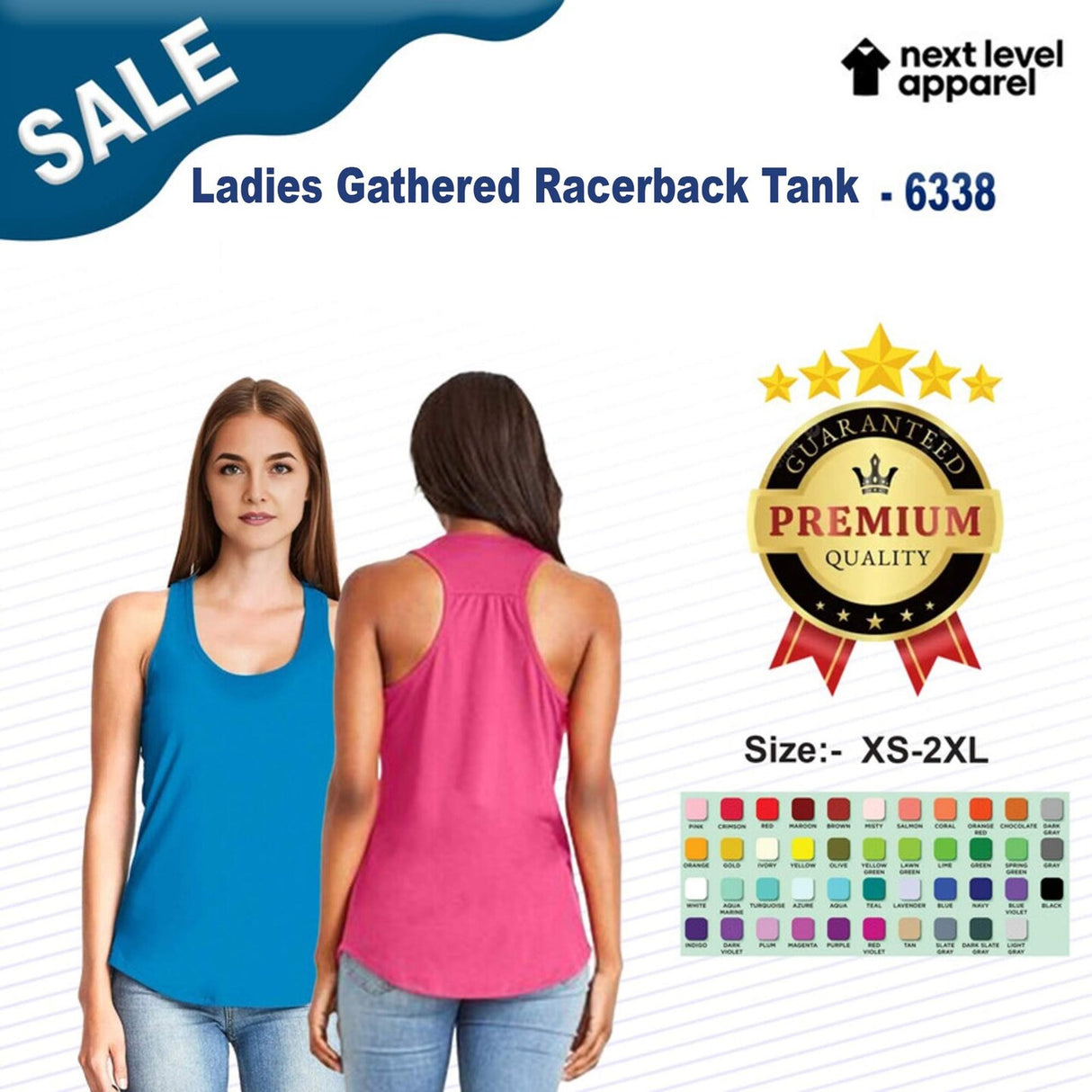 Next Level Apparel® Ladies Gathered Racerback Tank