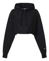 Champion Women's Reverse Weave Hooded Cropped Sweatshirt